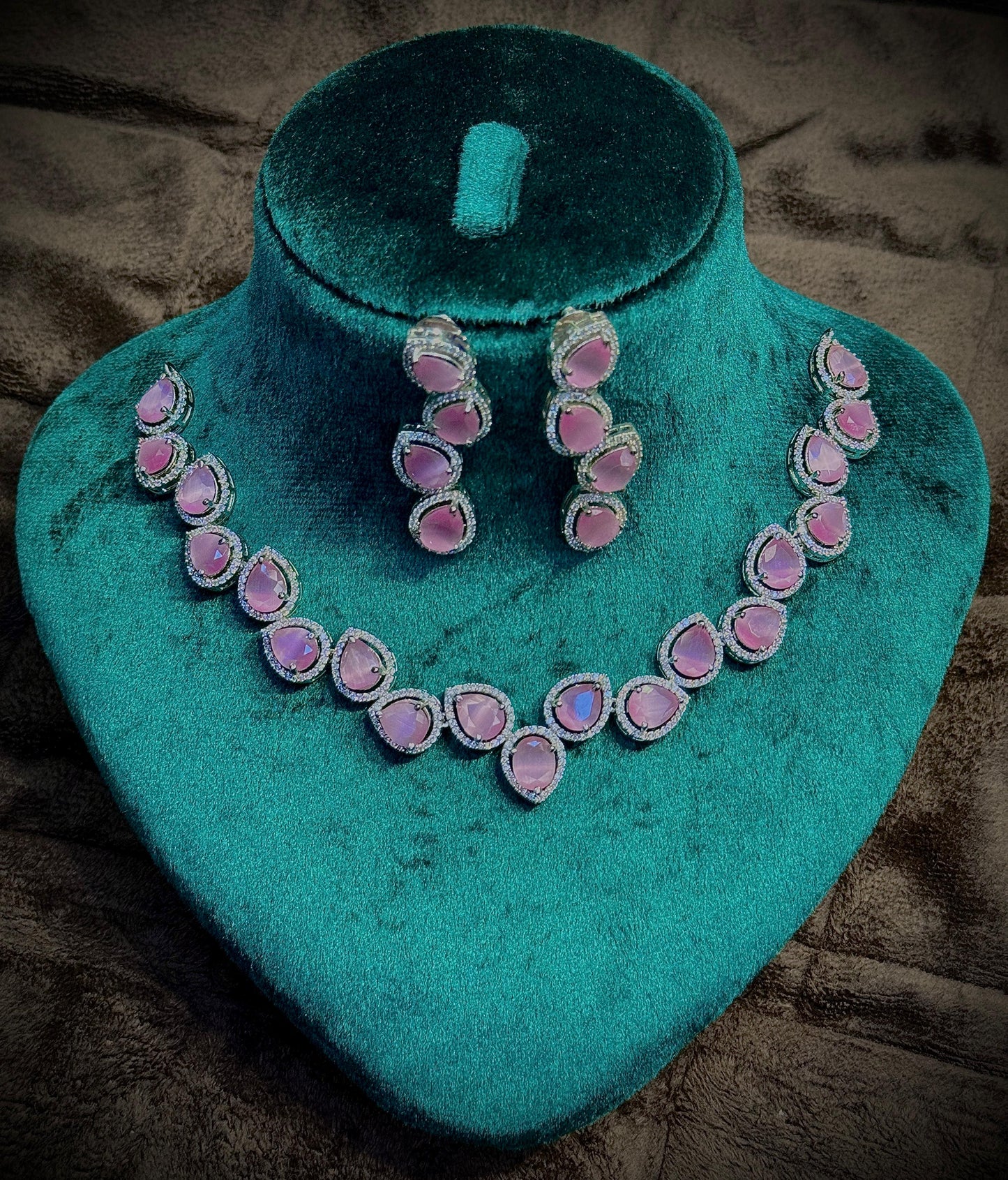 Pink Teardrop Diamond Collection