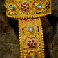 Gold Floral Bangle