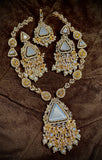 Golden triangle pendant set